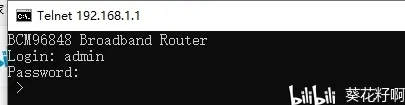 Telnet登录截图